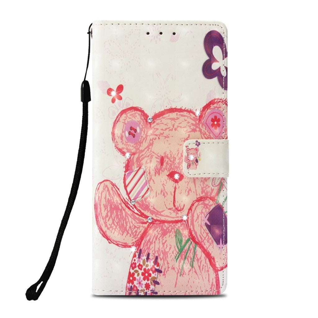 Rhinestone leather wallet case for iPhone XS Max