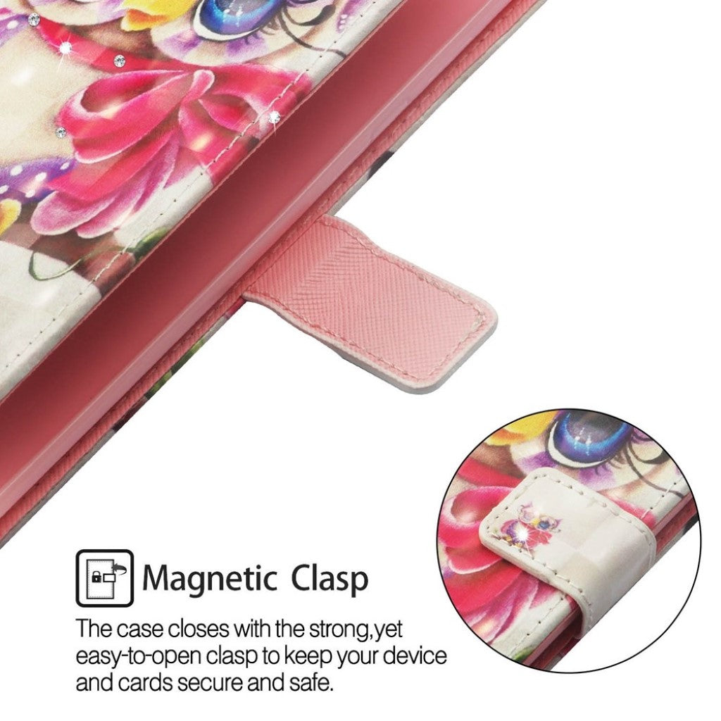 Rhinestone leather wallet case for iPhone XS Max