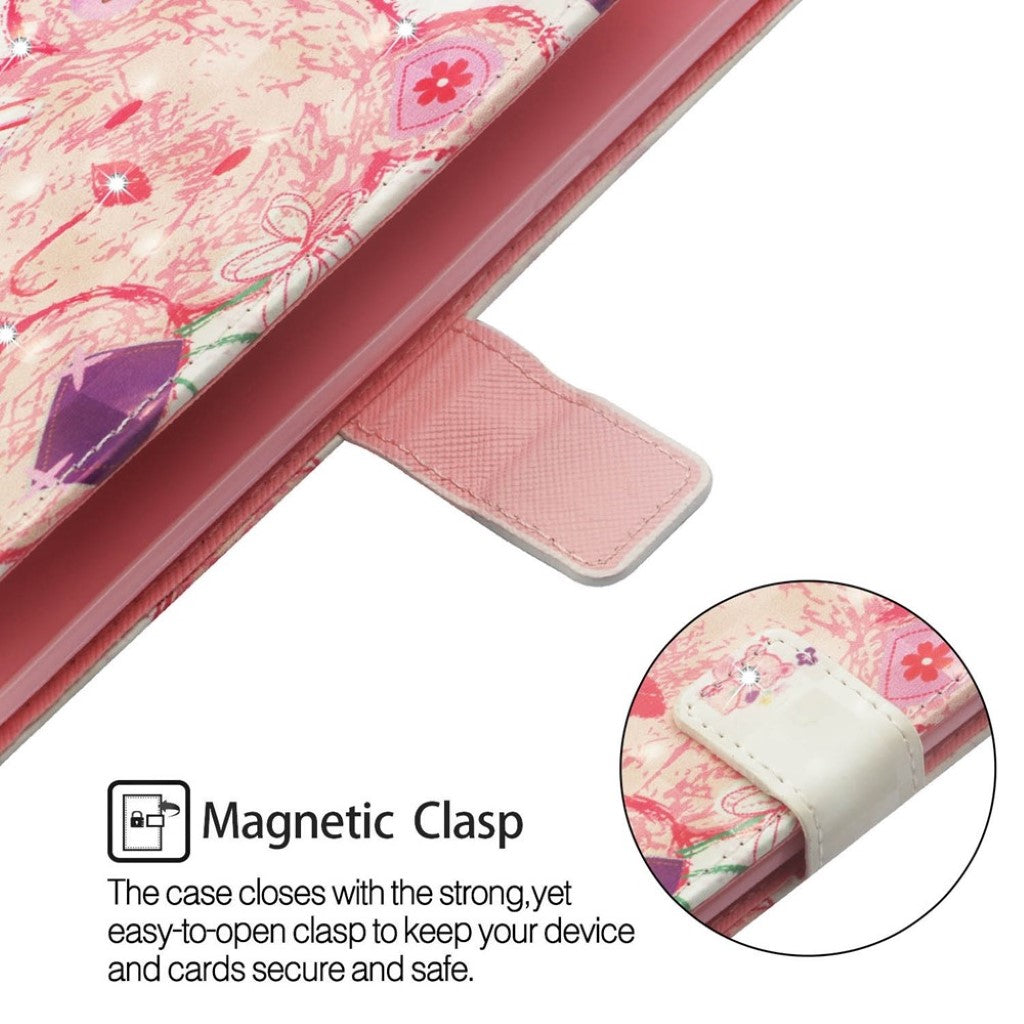 Rhinestone leather wallet case for iPhone XS Max