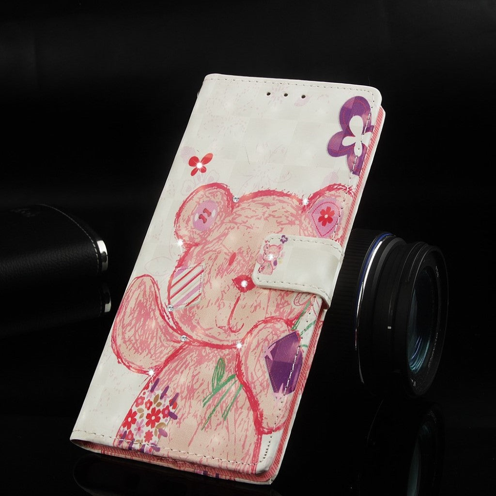 Rhinestone leather wallet case for iPhone XS Max